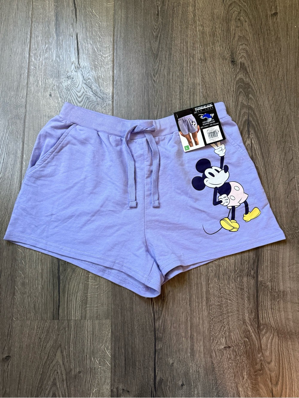 Freeze Lavender Mickey Mouse Athletic Lounge Shorts